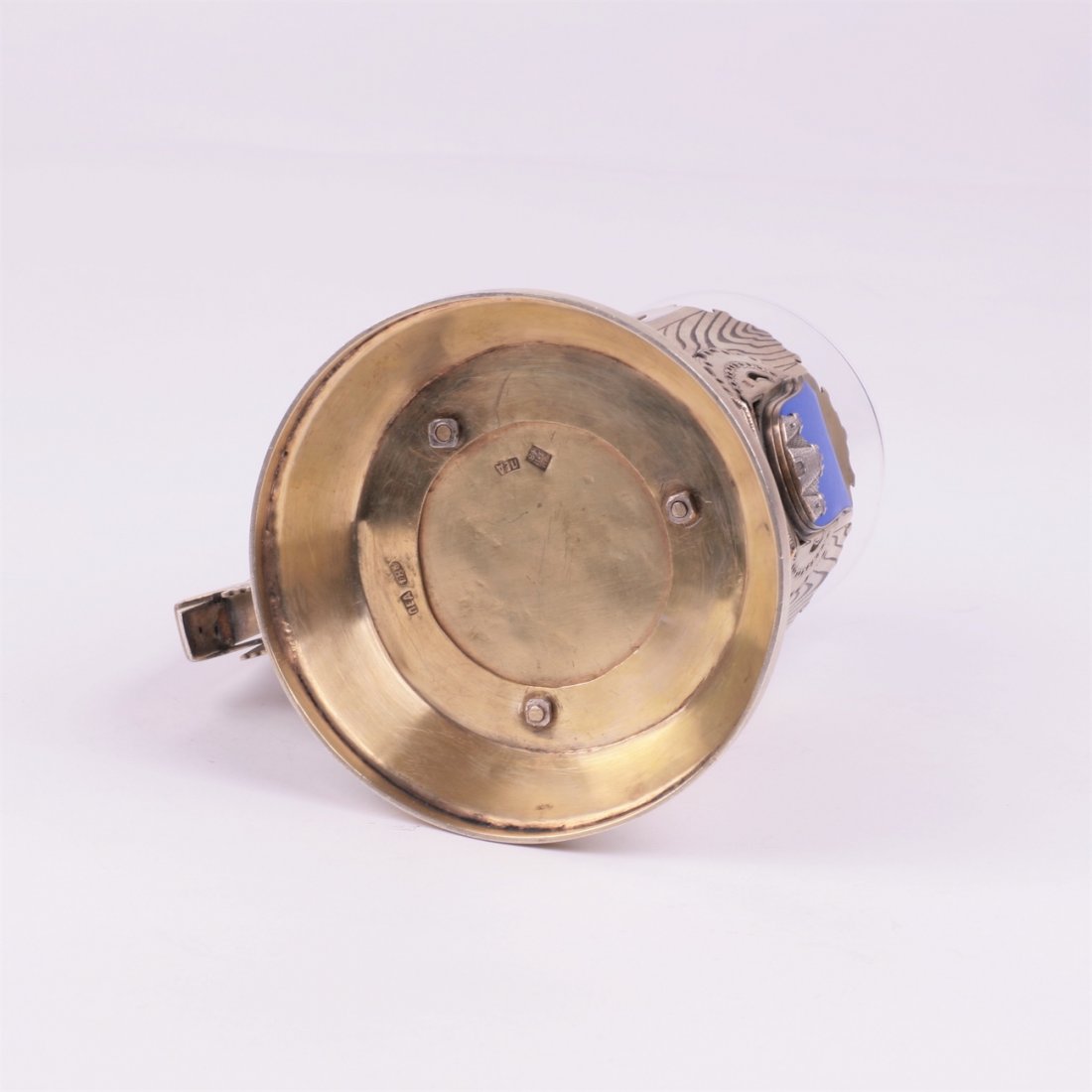 Russian silver teaglass holder. PED. 1880y. — image 6