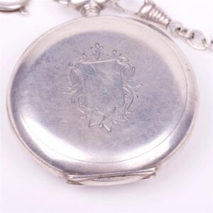 Silver chronograph pocket watch "Zenith" — image 5