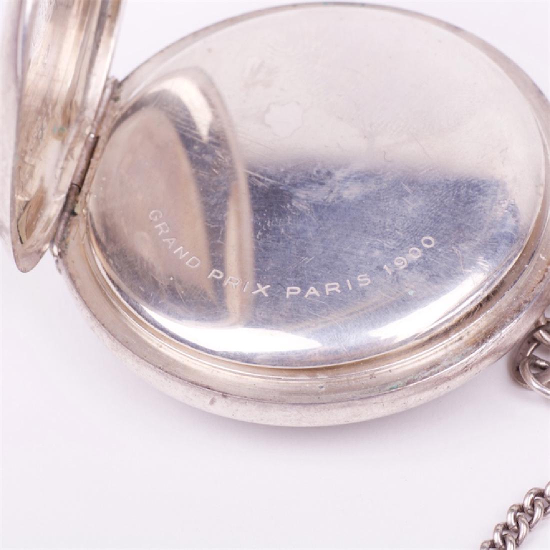 Silver chronograph pocket watch "Zenith" — image 8
