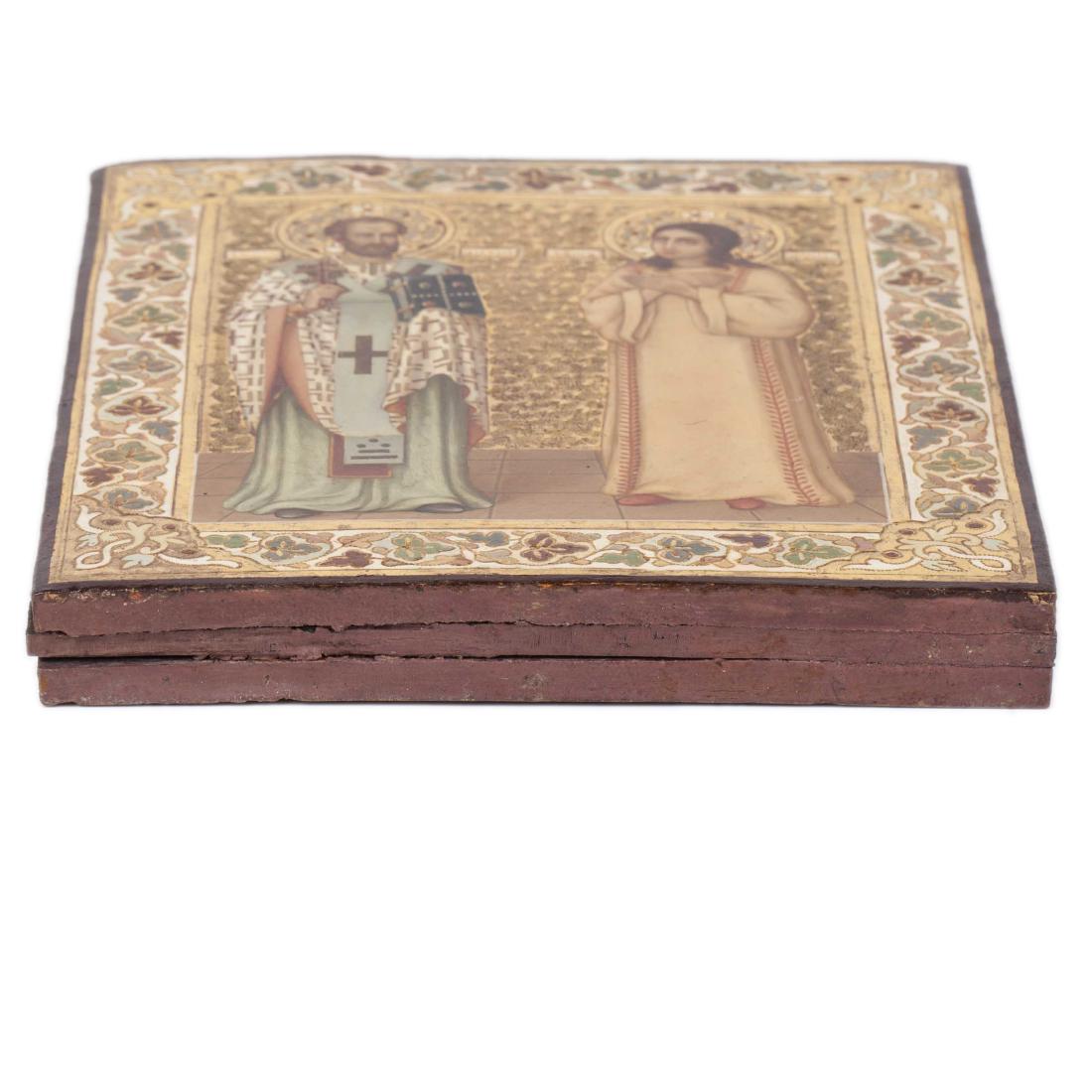 Icon of Saint John of Zlatoust and Saint Martyr Iraida — image 3