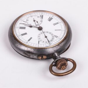 Metal chronograph pocket watch — image 3
