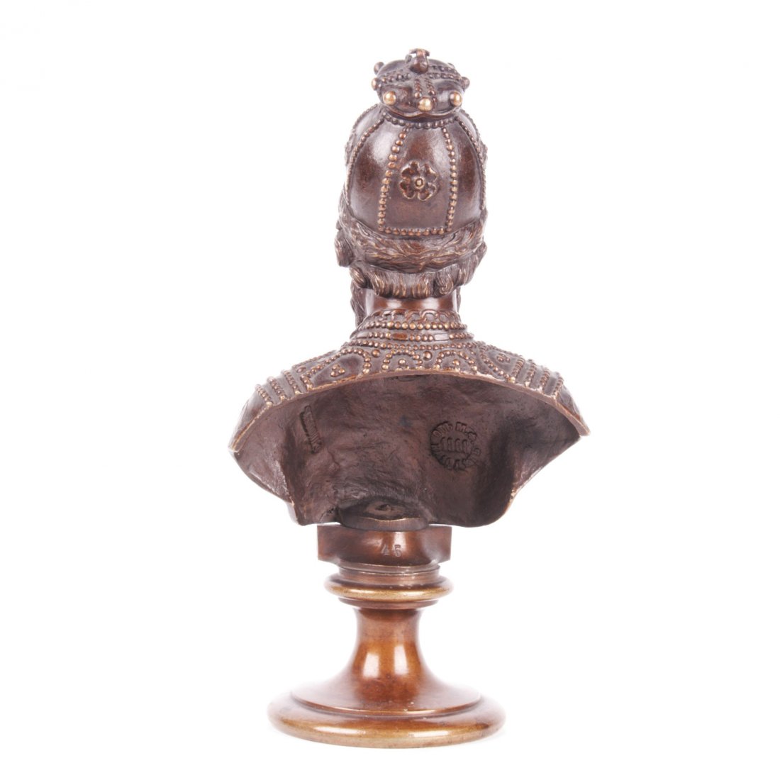 Russian bronze bust of Tzar Boris Godunov, F. Chopin — image 4