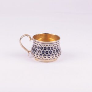 Russian silver teaglass-holder. Gustav Klingert. 1877y. — image 2