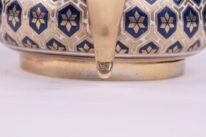 Russian silver teaglass-holder. Gustav Klingert. 1877y. — image 5