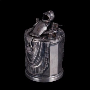 Unusual silver coin bank, Khlebnikov — image 1