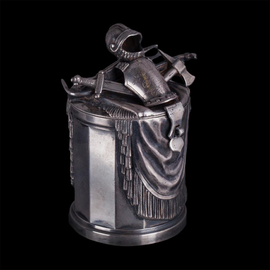 Unusual silver coin bank, Khlebnikov — image 2
