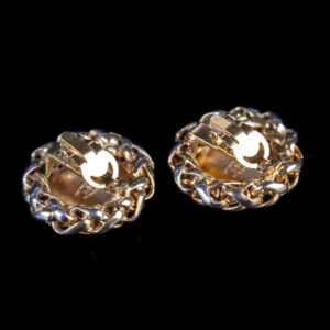 Chanel vintage wheat sheaf clip on earrings (80's-early — image 2