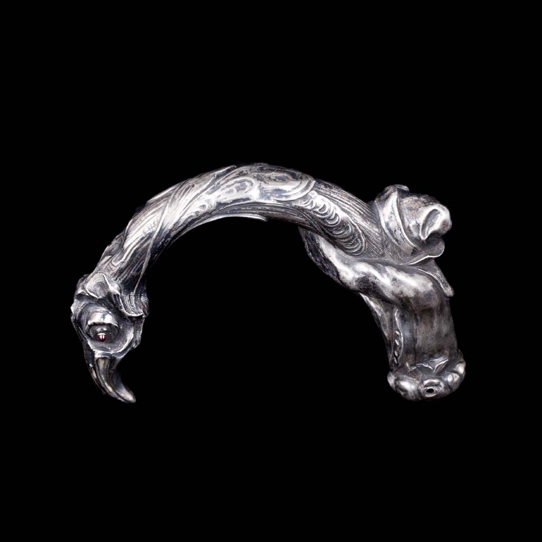 Decorative silver cane handle, Faberge — image 5