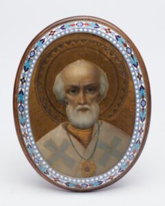 Icon Saint Nikolay Wonderworker. Moscow, 1898-1908. — image 1