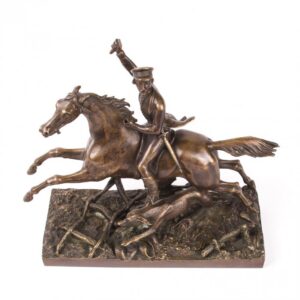 Rare Russian "Hunting" bronze sculpture — image 5