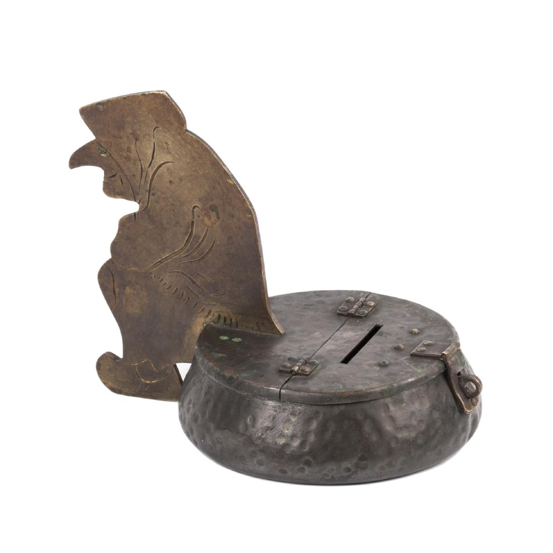 Russian brass coin box — image 1