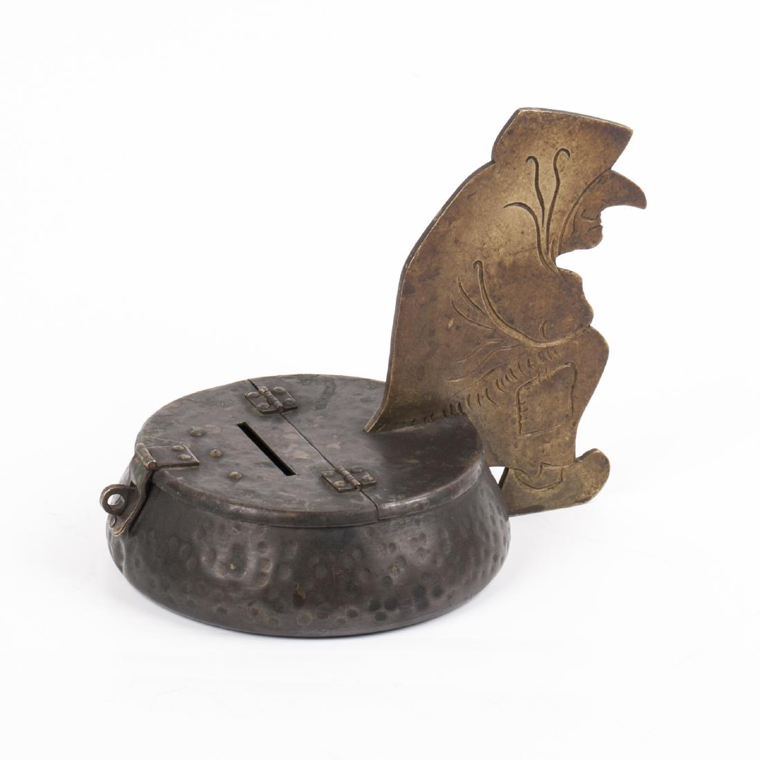 Russian brass coin box — image 2
