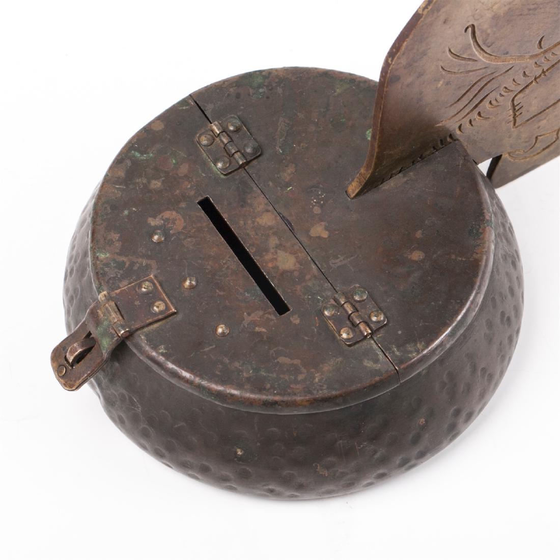 Russian brass coin box — image 3