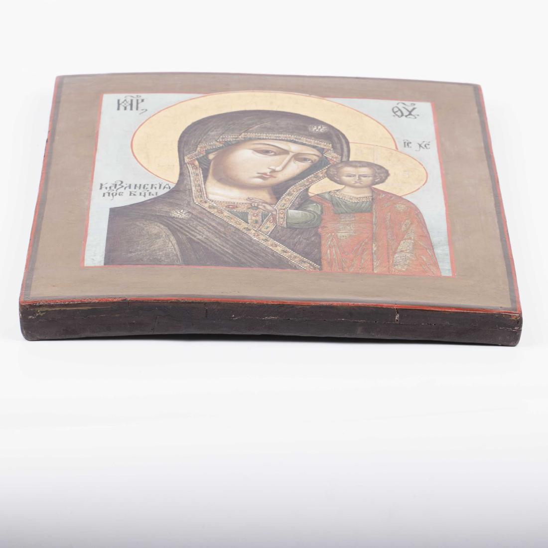 Russian Icon of Mother of God of Kazan — image 3