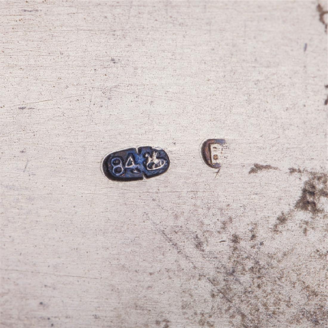 Russian silver-gilt and enamel kovsh — image 6