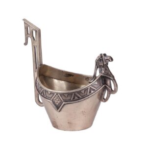 Faberge cast silver-gilt kovsh — image 1