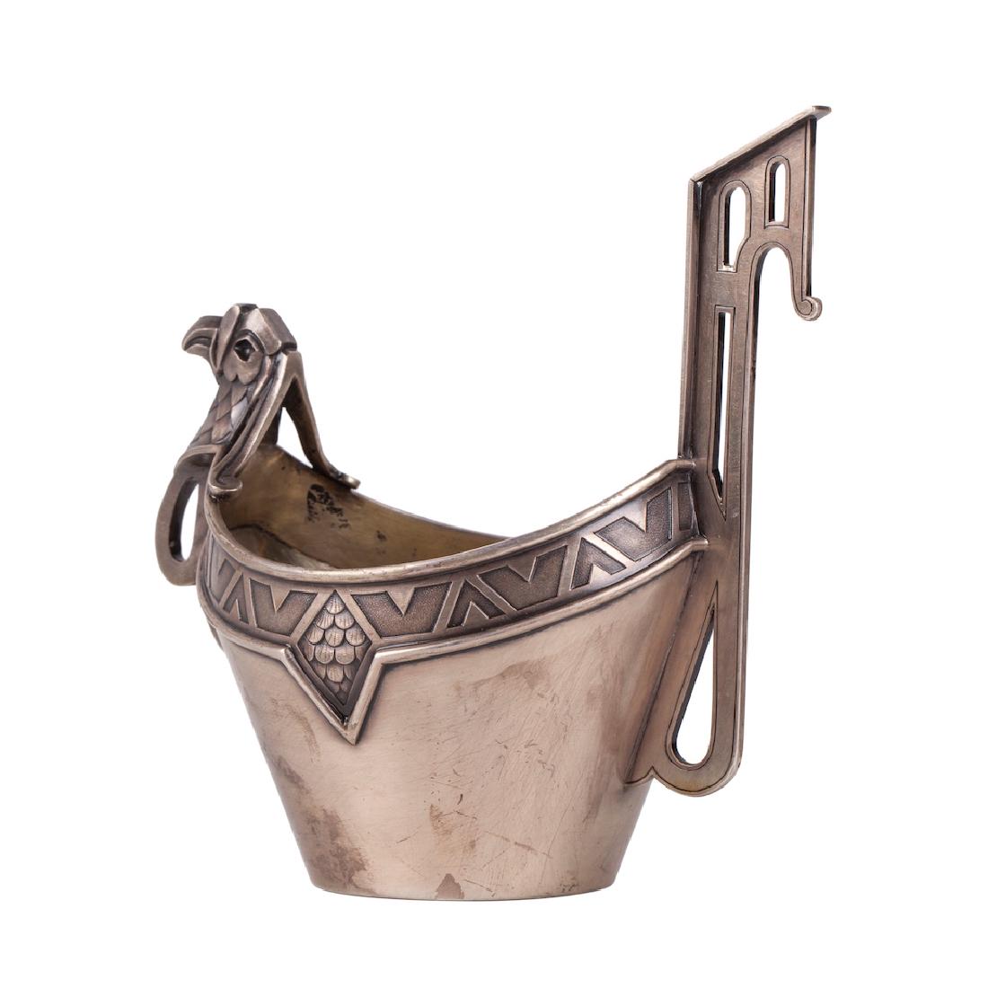 Faberge cast silver-gilt kovsh — image 3