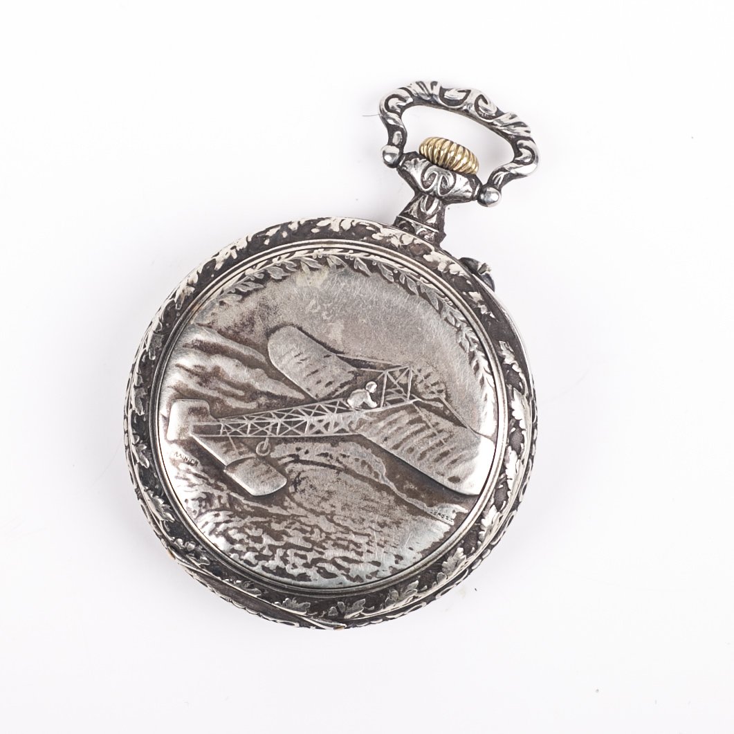 Military WWI Pilot Aviator's pocket watch — image 2