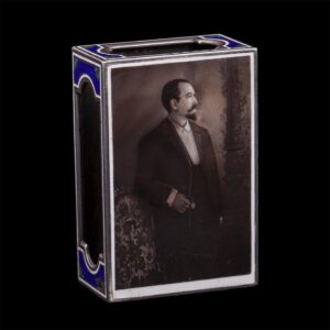 Russian commemorative silver match holder — image 1