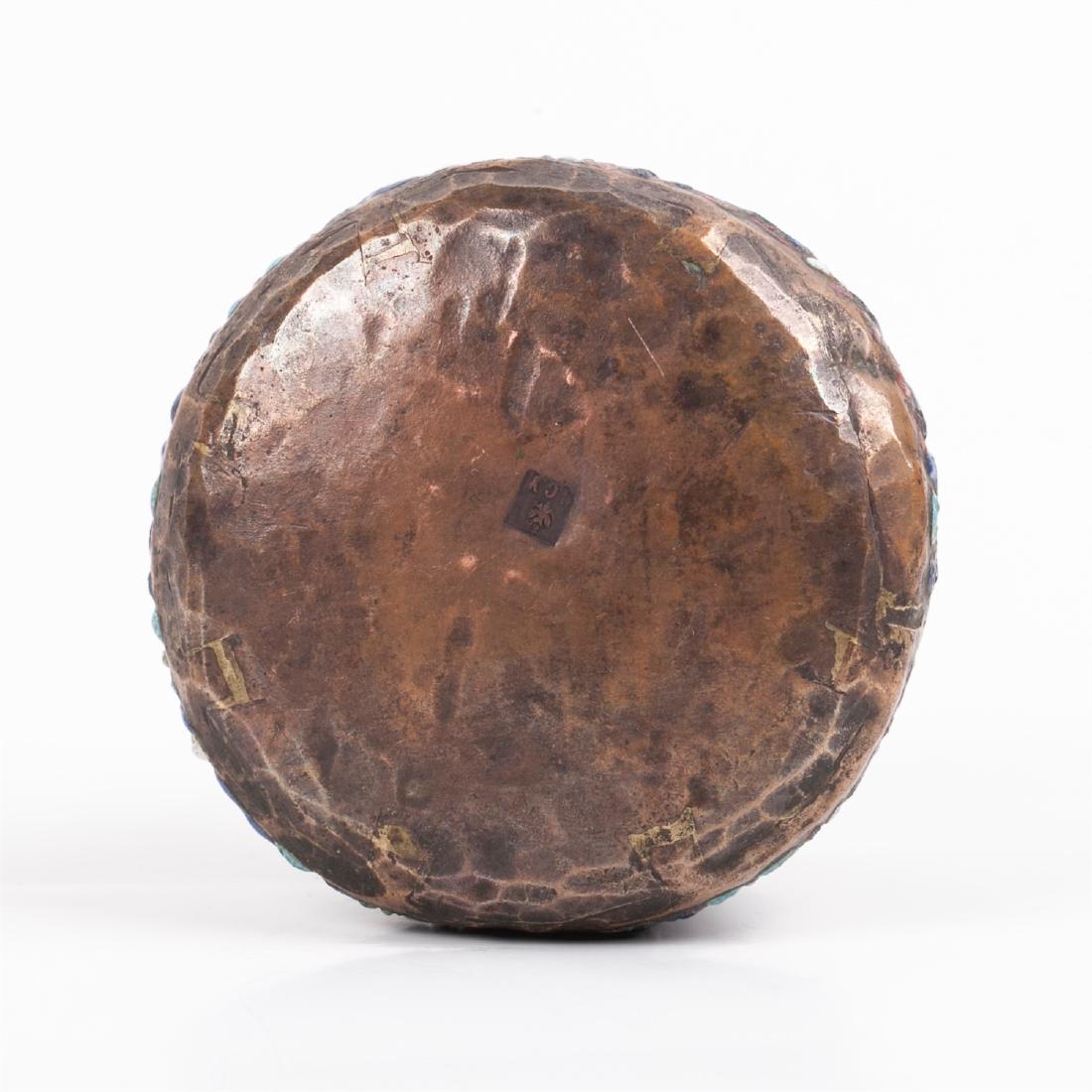 Russian copper and enamel salt cellar — image 5