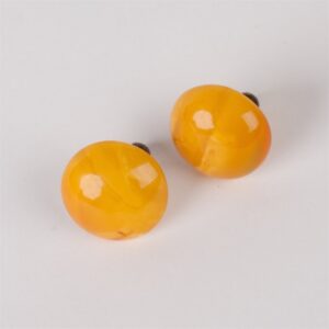 Amber earclips. — image 1