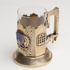 Glass holder withe the State emblem. Petersburg, 1880. — image 1