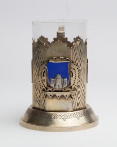 Glass holder withe the State emblem. Petersburg, 1880. — image 2
