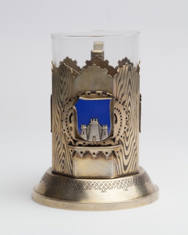 Glass holder withe the State emblem. Petersburg, 1880. — image 2