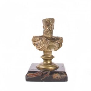 Russian paperweight with bust of Emperor Alexander III — image 1