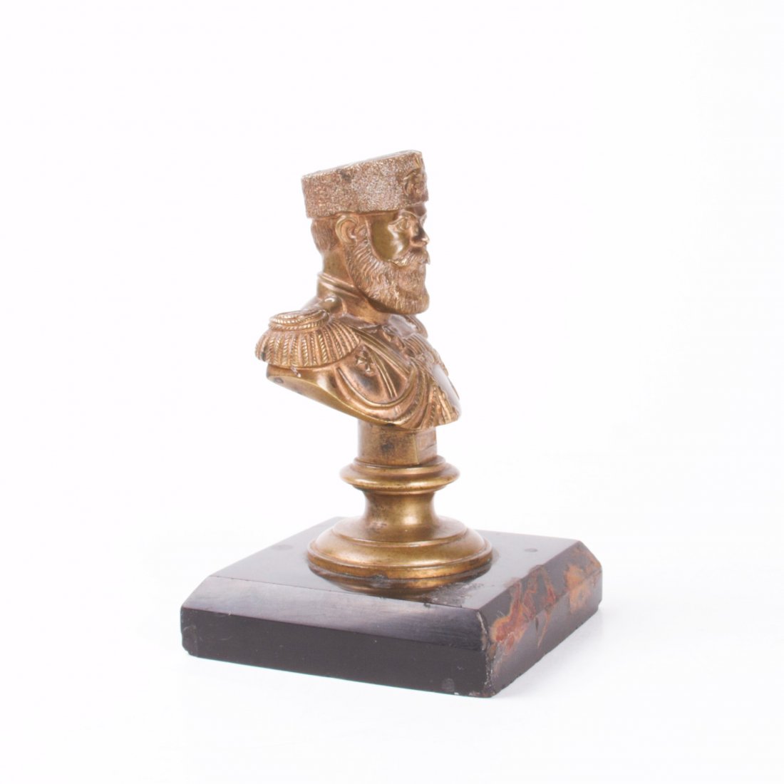 Russian paperweight with bust of Emperor Alexander III — image 2
