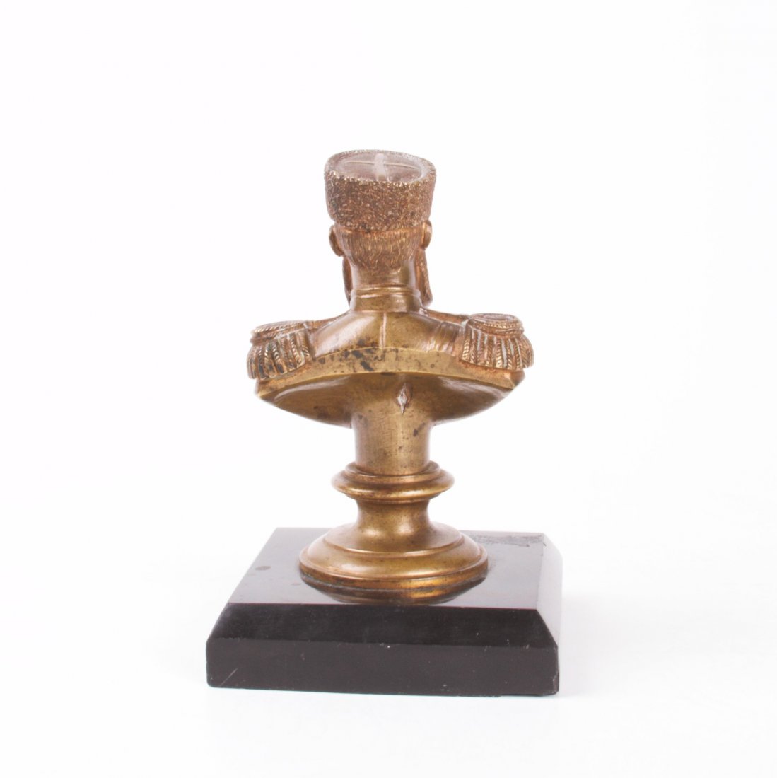 Russian paperweight with bust of Emperor Alexander III — image 3