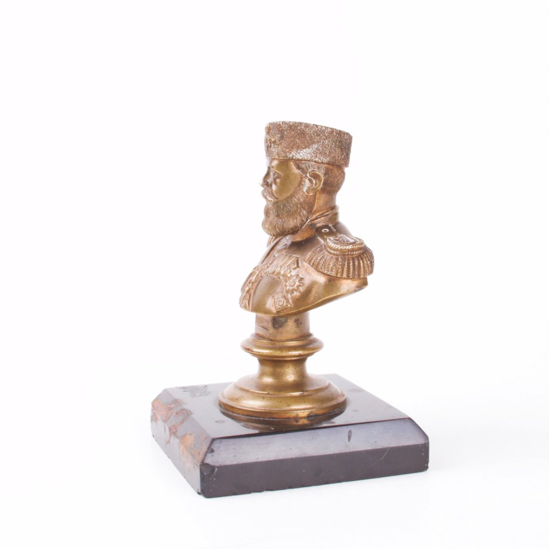 Russian paperweight with bust of Emperor Alexander III — image 4