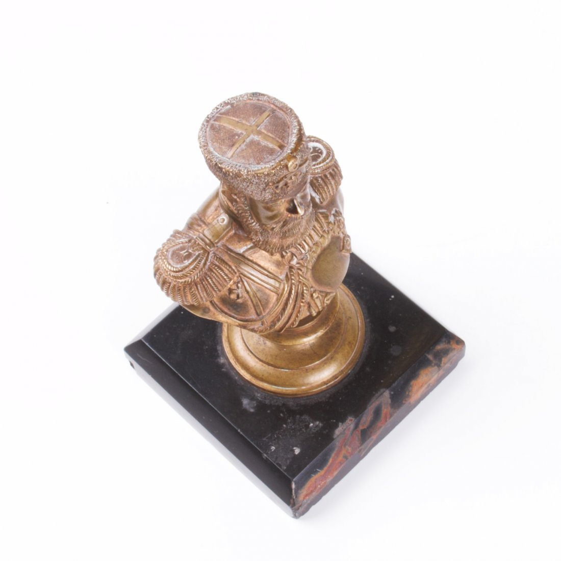Russian paperweight with bust of Emperor Alexander III — image 6