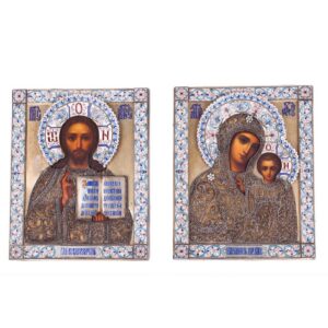 Wedding pair Christ Pantokrator and Mother of God of — image 1