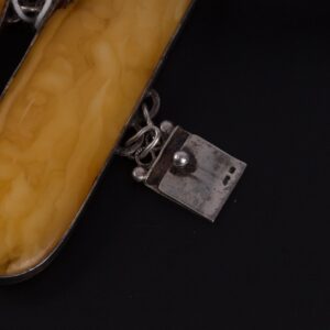 Antique amber hand bracelet. — image 7