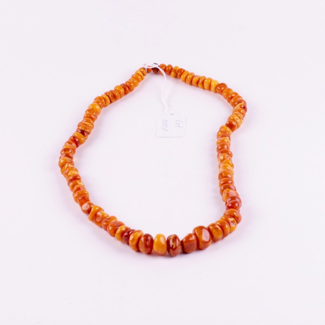Antique amber necklace. — image 1