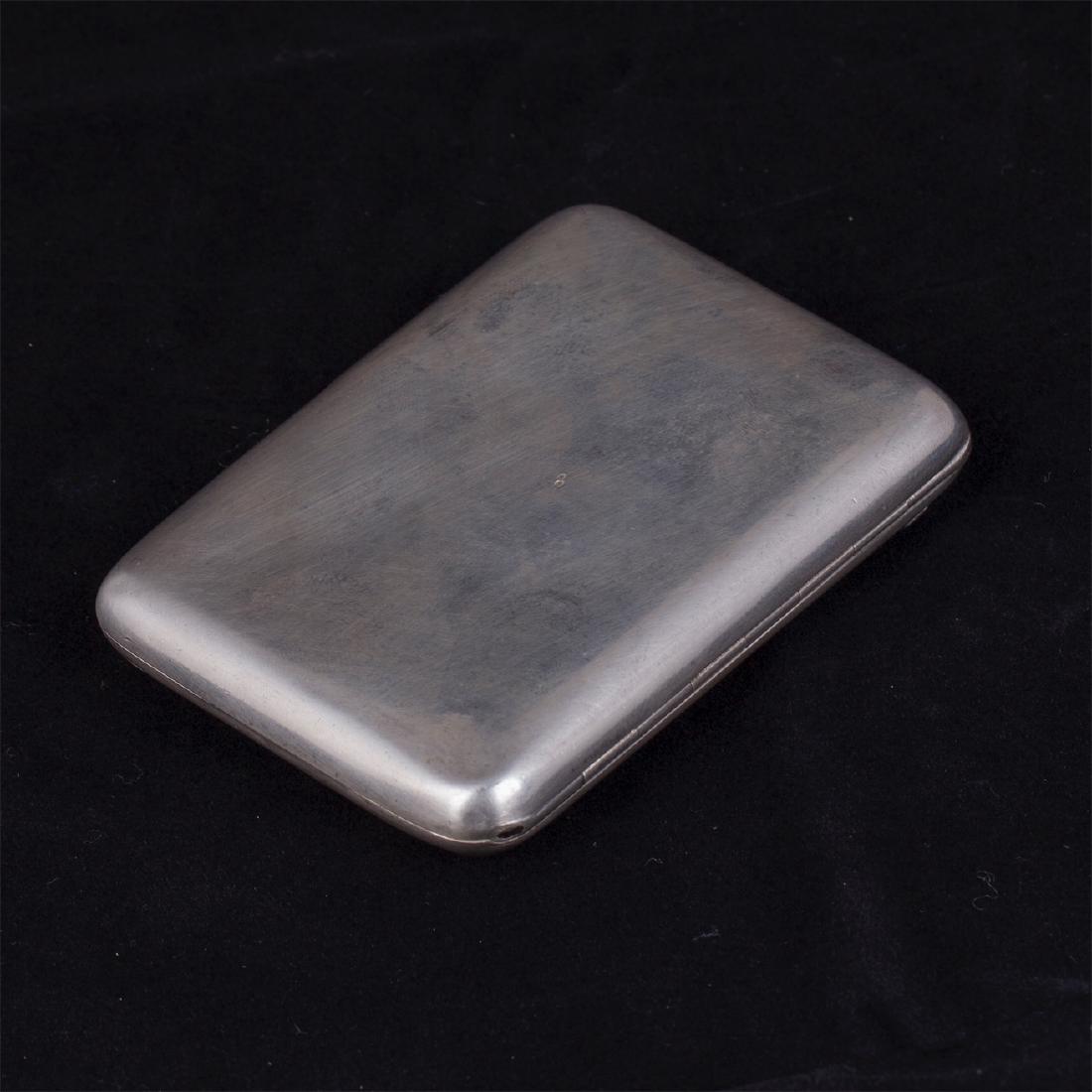 Elegant Faberge silver cigarette case — image 2