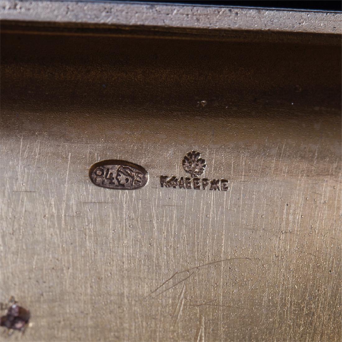 Elegant Faberge silver cigarette case — image 5