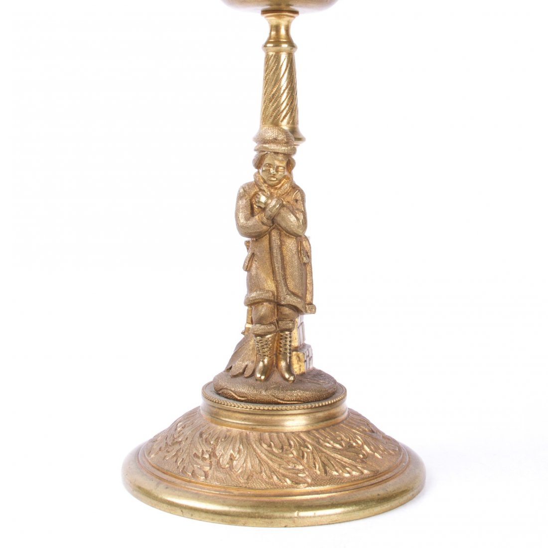 Pair of Russian bronze candlesticks — image 2