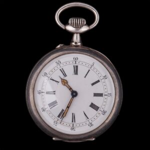 Silver pocket watch with depiction of Jeanne d'Arc — image 1