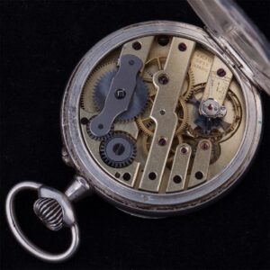 Silver pocket watch with depiction of Jeanne d'Arc — image 3