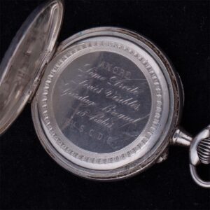Silver pocket watch with depiction of Jeanne d'Arc — image 4