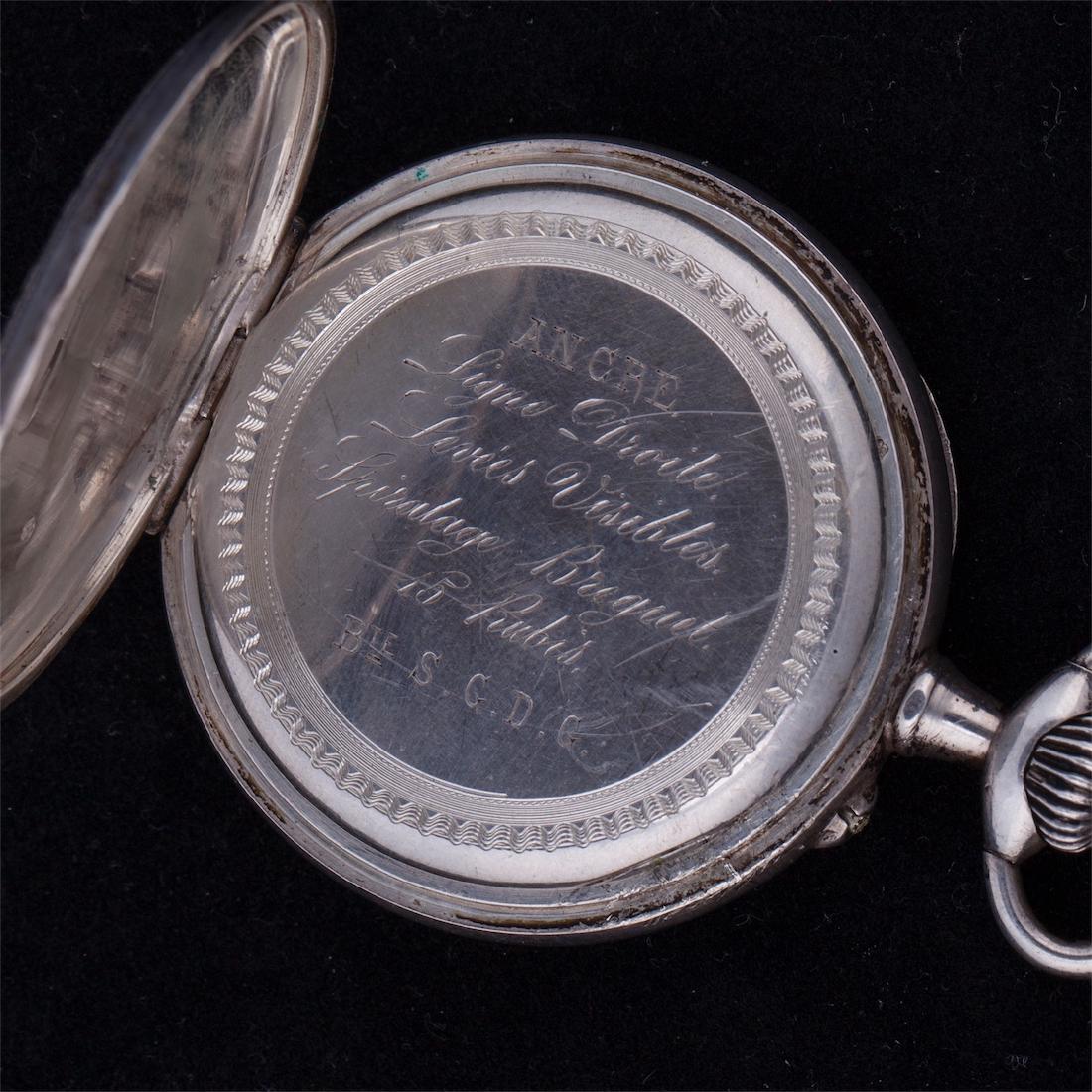 Silver pocket watch with depiction of Jeanne d'Arc — image 4