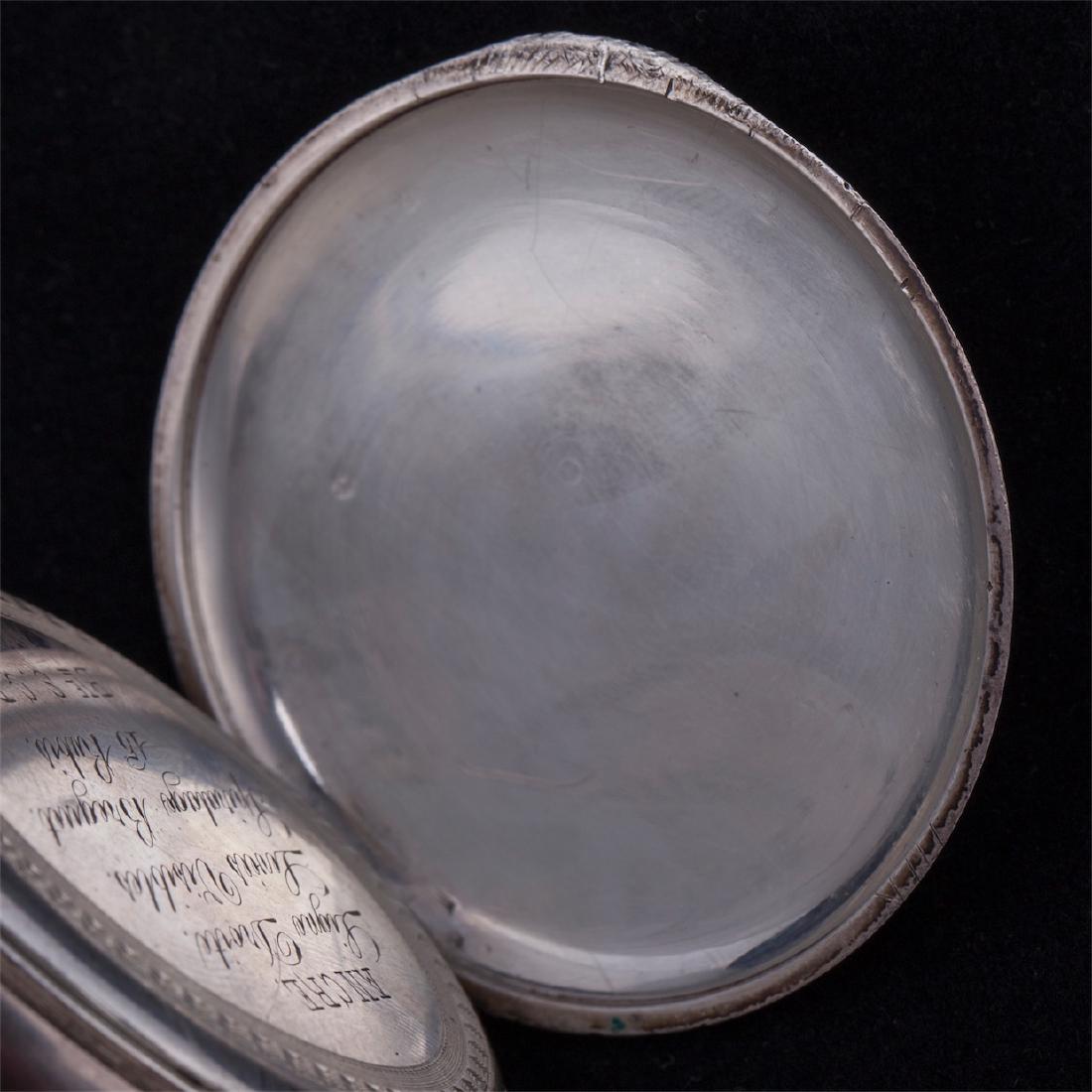 Silver pocket watch with depiction of Jeanne d'Arc — image 5