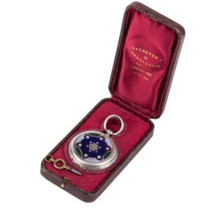 Vacheron silver and enamel hunter case pocket watch — image 1