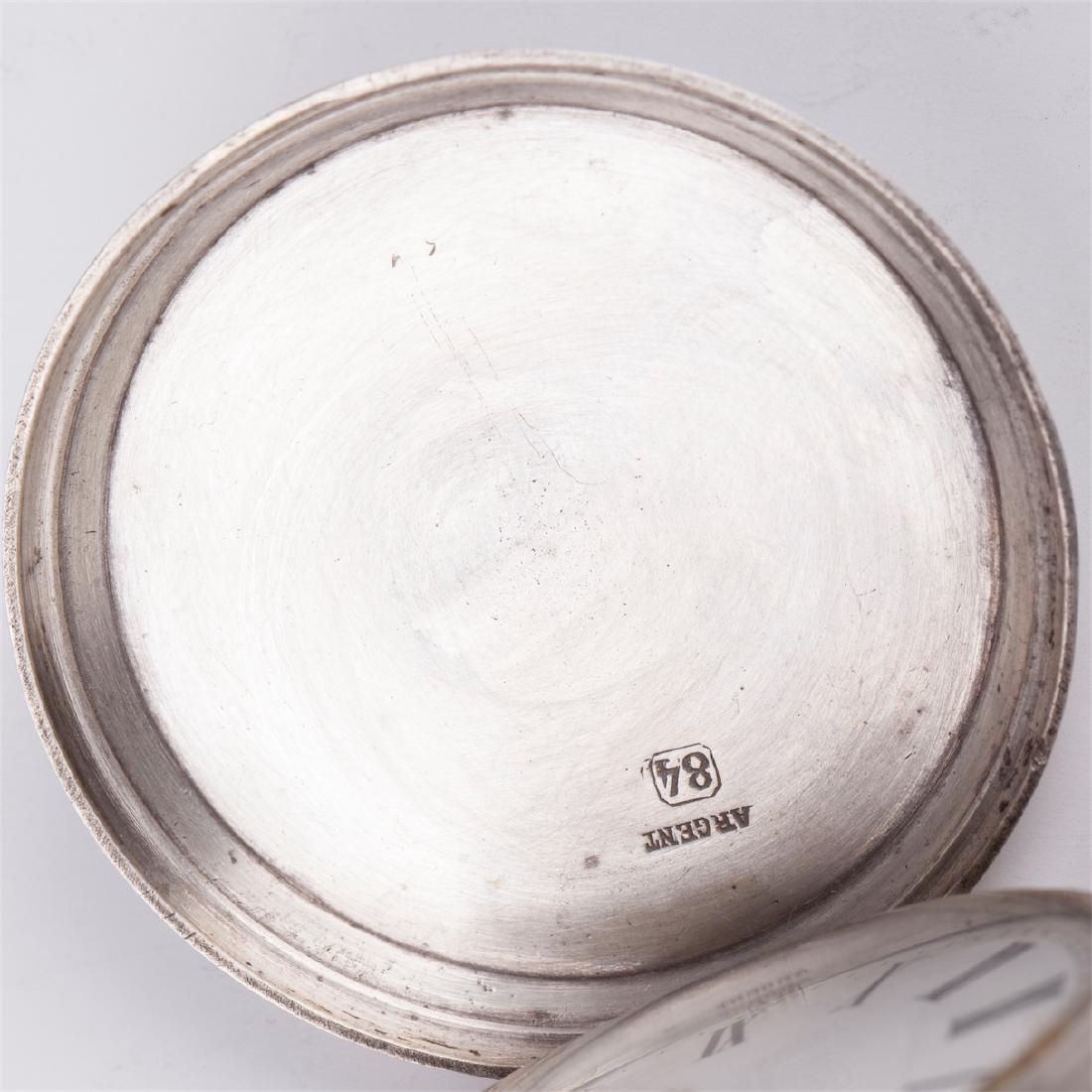 Vacheron silver and enamel hunter case pocket watch — image 6