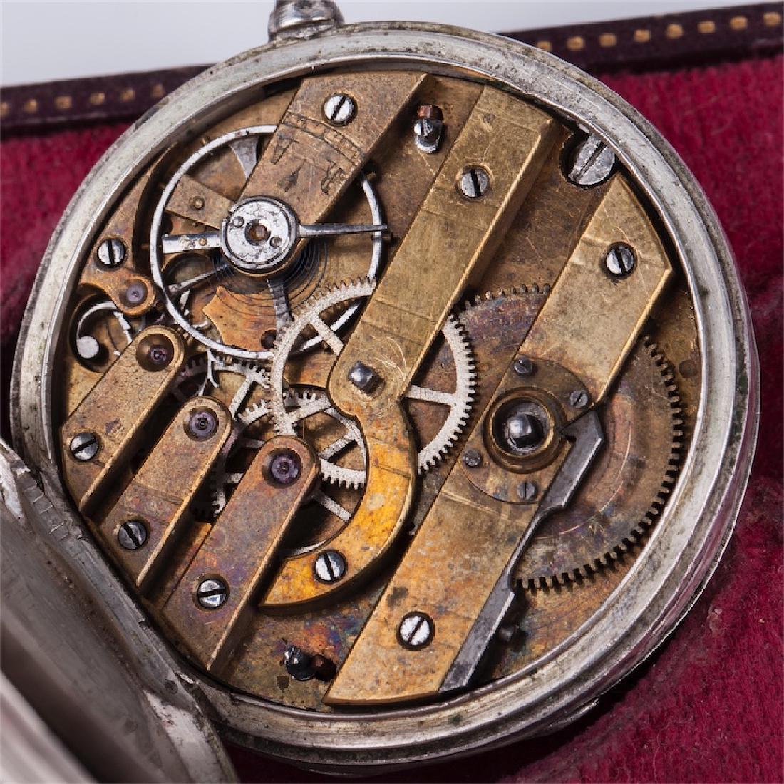 Vacheron silver and enamel hunter case pocket watch — image 9