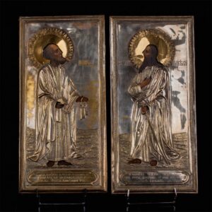 Pair of icons of Saints Peter and Paul. — image 1