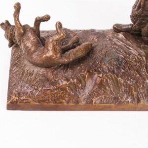 Rare Russian "Successful hunting" bronze sculpture — image 6