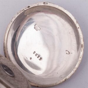 Silver hunter case pocket watch — image 6
